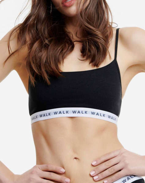 WALK ΓΥΝΑΙΚΕΙΟ ΒΑΜΒΑΚΕΡΟ BRALETTE ΜΕ ΛΑΣΤΙΧΟ ΚΑΙ ΛΕΠΤΗ ΤΙΡΑ