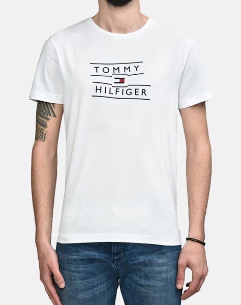 TOMMY HILFIGER TAPING STACKED LOGO TEE