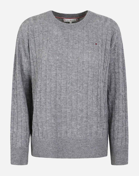 TOMMY HILFIGER ΠΟΥΛΟΒΕΡ SOFTWOOL CABLE C-NK SWEATER