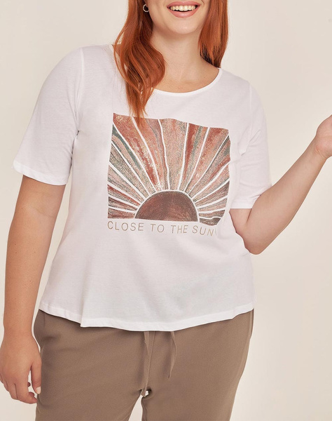PARABITA T-shirt με foil ηλιοβασίλεμα