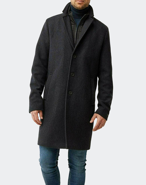MEXX Overcoat with check pattern Men