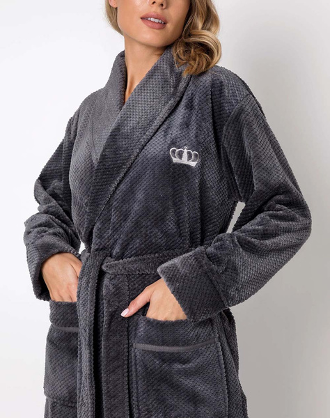 ARUELLE ΡΟΜΠΑ Keira bathrobe dark grey