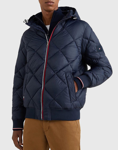 TOMMY HILFIGER ΜΠΟΥΦΑΝ DIAMOND QUILTED HOODED JACKET