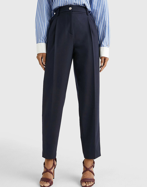 TOMMY HILFIGER ΠΑΝΤΕΛΟΝΙ WOOL BLEND PLEATED TAPERED PANT