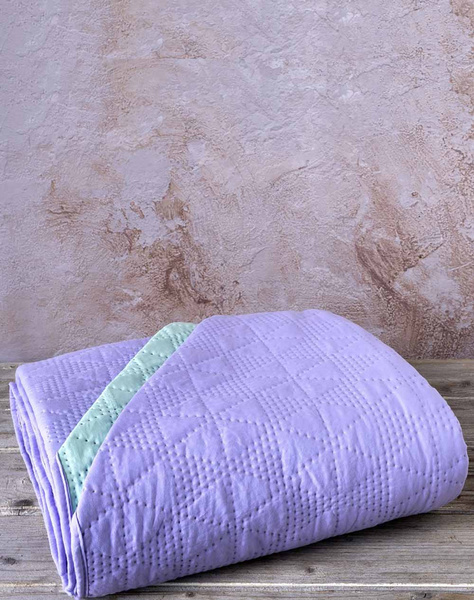 NIMA King-size bedspread 220x240 - Armon Lavender/Pistachio