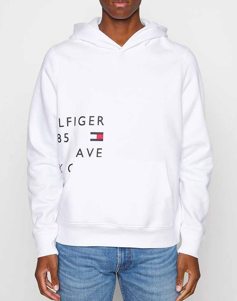 TOMMY HILFIGER OFF PLACEMENT TEXT HOODY