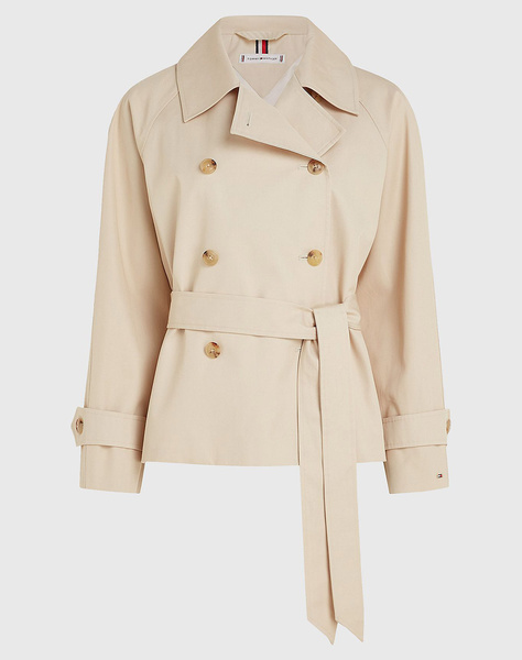 TOMMY HILFIGER COTTON BELTED PEACOAT