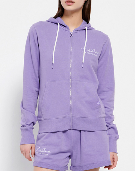 Embroidered zip up hoodie