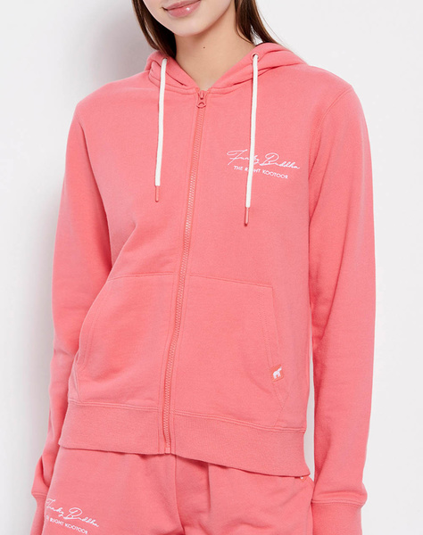 Embroidered zip up hoodie
