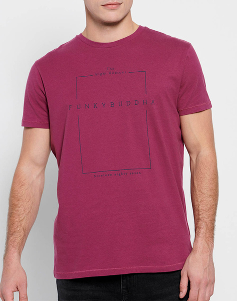 Crew neck t-shirt with minimal branded print