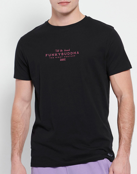 Crew neck t-shirt with Funky Buddha print