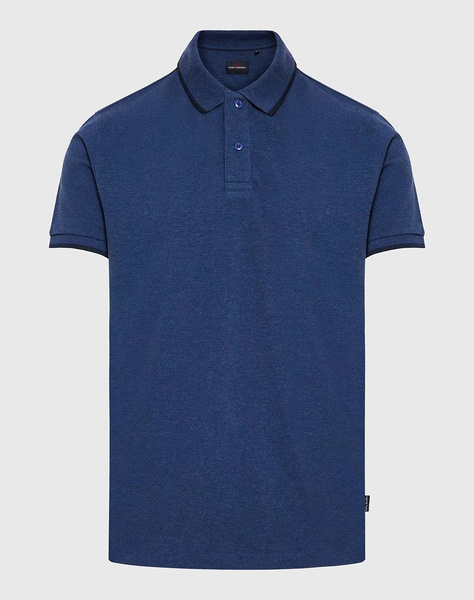 Essential polo shirt in melange fabric
