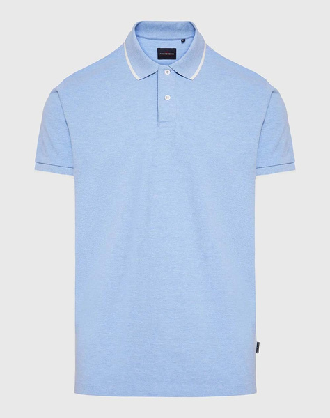 Essential polo shirt in melange fabric
