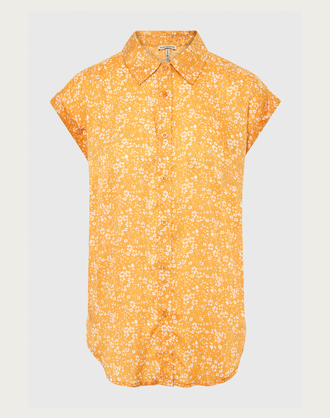 FUNKY BUDDHA Φλοράλ κοντομάνικο πουκάμισο από βισκόζη
