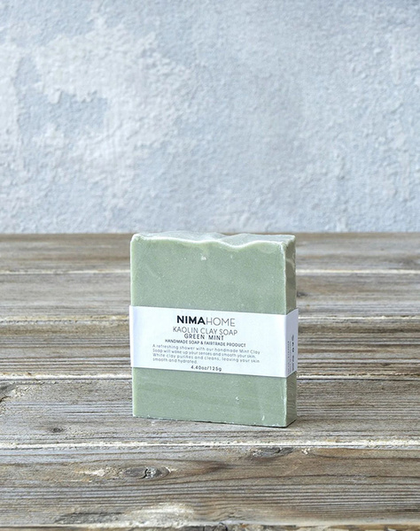 NIMA Kaolin Clay Soap - Green Mint (Weight: 125g)
