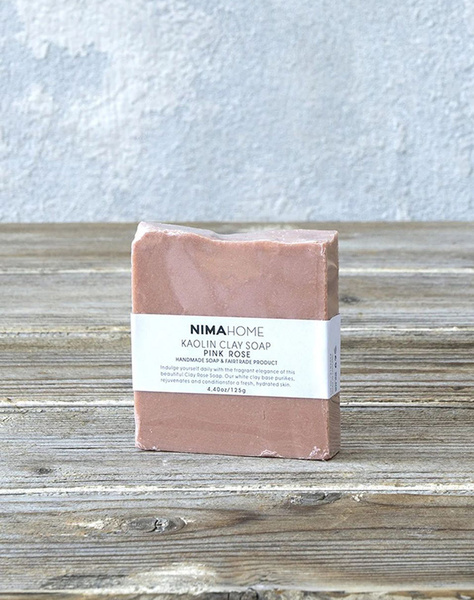 NIMA Σαπούνι αργίλου Kaolin - Pink Rose (Βάρος: 125g)