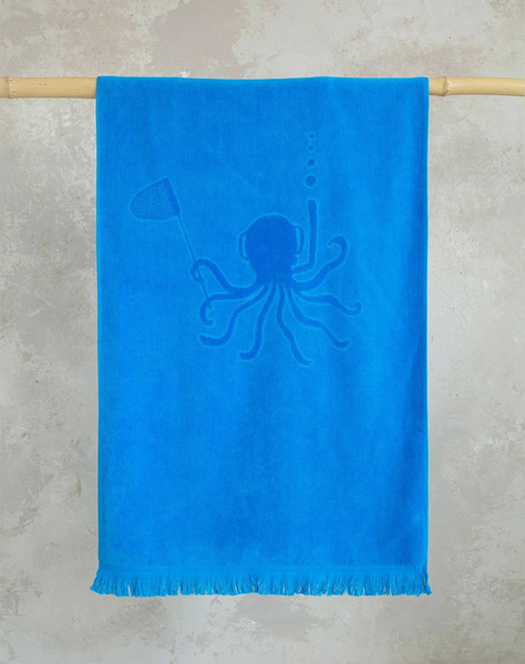 NIMA Πετσέτα Θαλάσσης - Octopus Jacquard (Διαστάσεις: 70x140εκ)