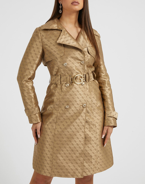 GUESS DILETTA BELTED LOGO TRENCH ΜΠΟΥΦΑΝ ΓΥΝΑΙΚΕΙΟ