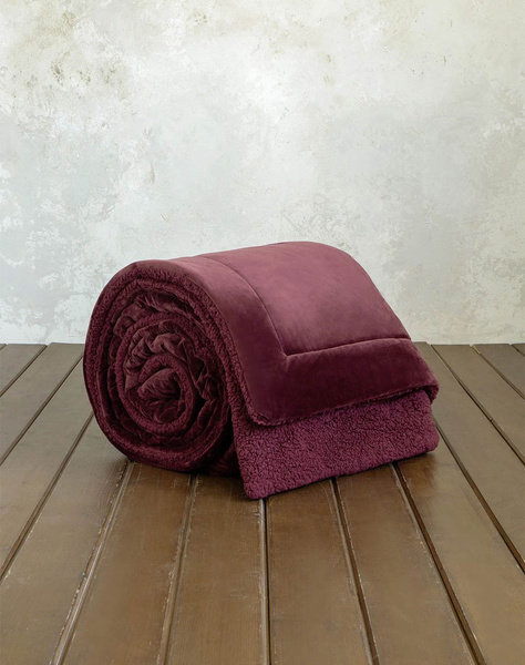 NIMA Blanket/Quilt Single - Nuan Bordeaux (Dimensions: 160 x 220 cm)