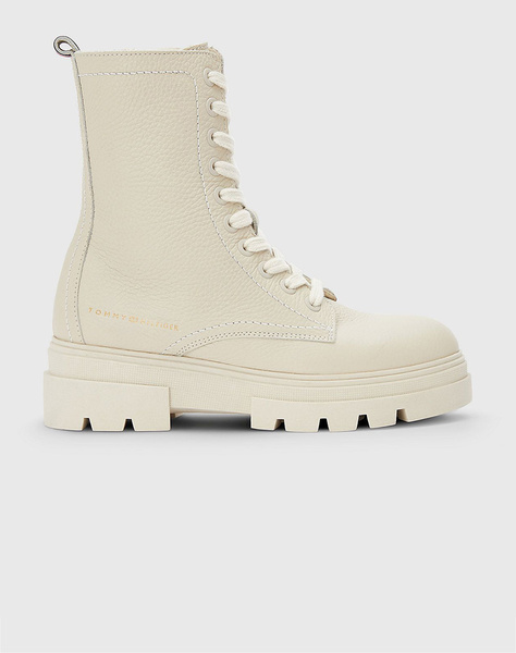 TOMMY HILFIGER MONOCHROMATIC LACE UP BOOT