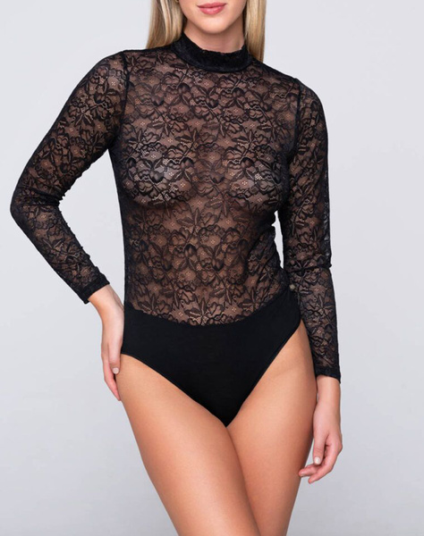 LUNA Micro Touch lace turtleneck body