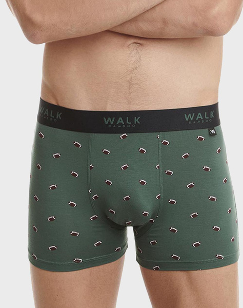 WALK MEN''S BAMBOO BOXER WITH RUGBY DESIGN