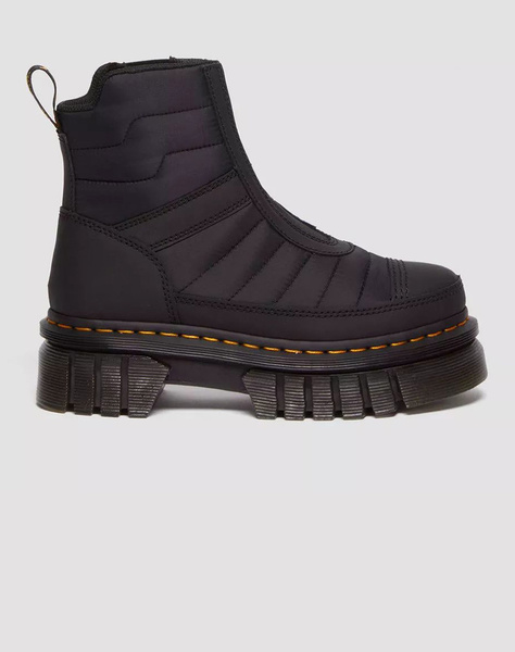 DR.MARTENS 30915001 Audrick Chelsea QLTD Rubberised Leather & Warm Quilted DR MARTENS LOW BOOTS