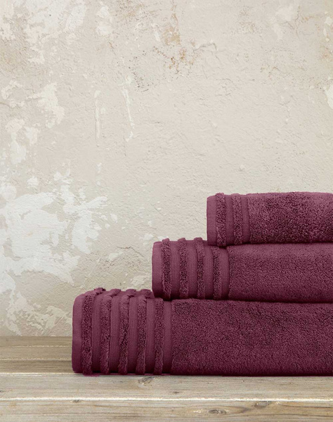 NIMA Towel Vista - Bordeaux (Dimensions: 50 x 100 cm.)