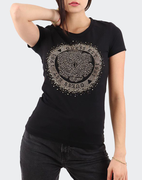 GUESS SS CN ROUND CAMELIA TEE WOMEN