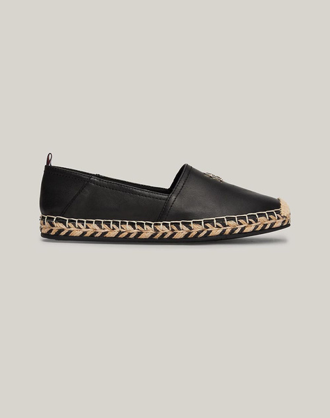 TOMMY HILFIGER TH LEATHER FLAT ESPADRILLE