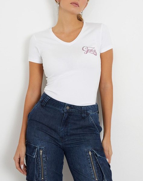 GUESS SS VN SHADED GLITTERY TEE ΜΠΛΟΥΖΑ ΓΥΝΑΙΚΕΙΟ