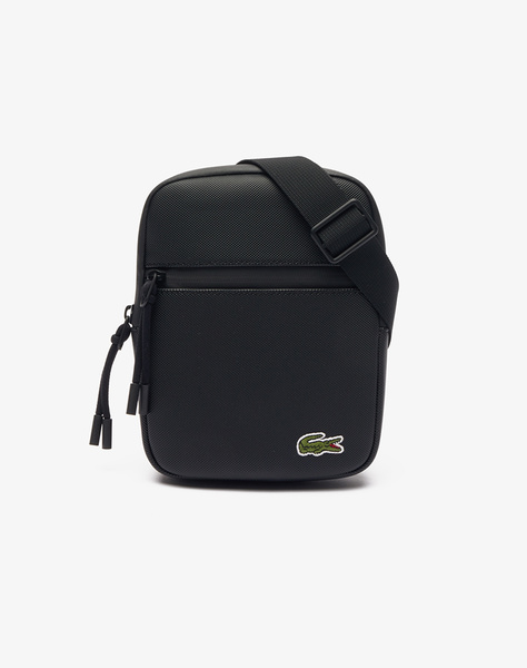 LACOSTE S FLAT CROSSOVER BAG (Dimensions: 15 x 20 x 2.5 cm)