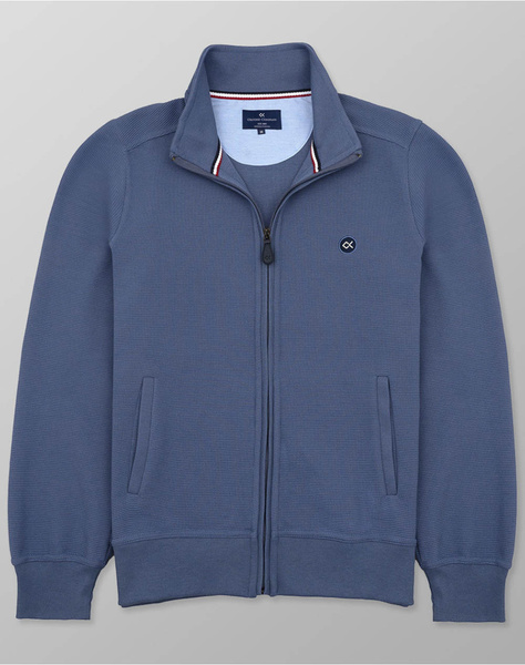 OXFORD COMPANY CARDIGAN ZIP 50% COTTON-50% POLYESTER TOP