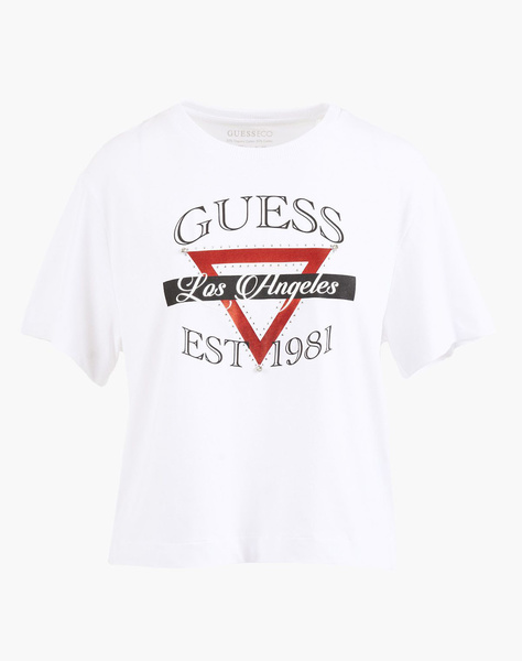 GUESS SS CN BOXY TRIANGLE TEE ΜΠΛΟΥΖΑ ΓΥΝΑΙΚΕΙΟ