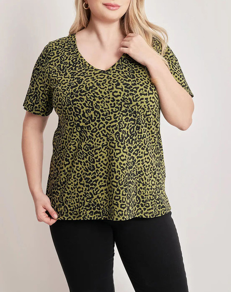 PARABITA Maco leopard print t-shirt