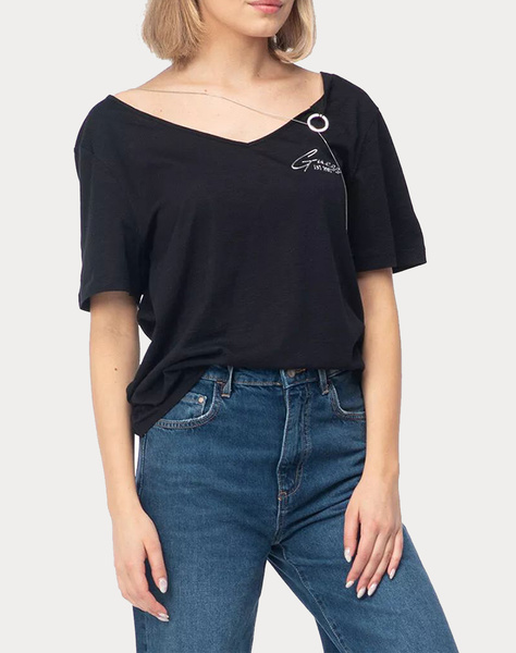 GUESS SS VN CHAIN RING TEE WOMEN
