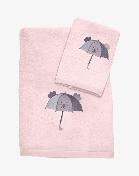 DAS 4878 TOWEL SET OF 2 PIECES EMBROIDERED BABY FUN (Dimensions: 70x140 & 30x50 cm.)