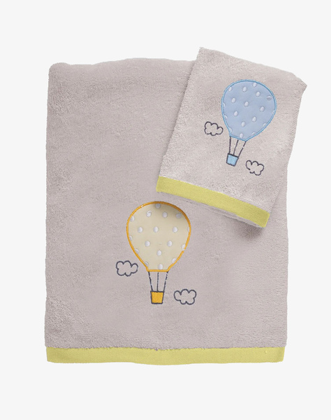 DAS 4880 TOWEL SET OF 2 PIECES EMBROIDERED BABY FUN (Dimensions: 70x140 & 30x50 cm.)