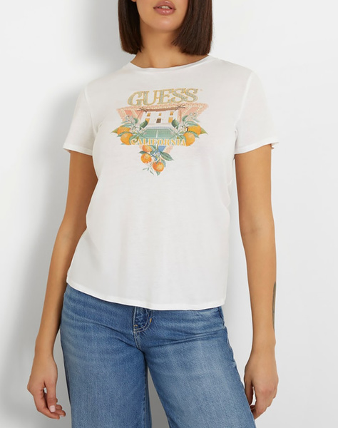 GUESS SS GUESS MANSION LOGO EASY TEE WOMEN
