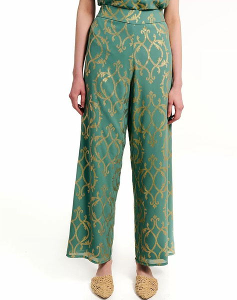 FOREL Pants with gold pattern