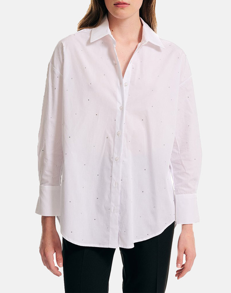 FOREL Cotton shirt with strass