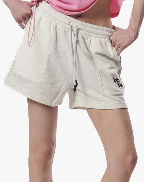 BODY ACTION WOMEN''S ATHLETIC SHORTS W/EMBROIDERY