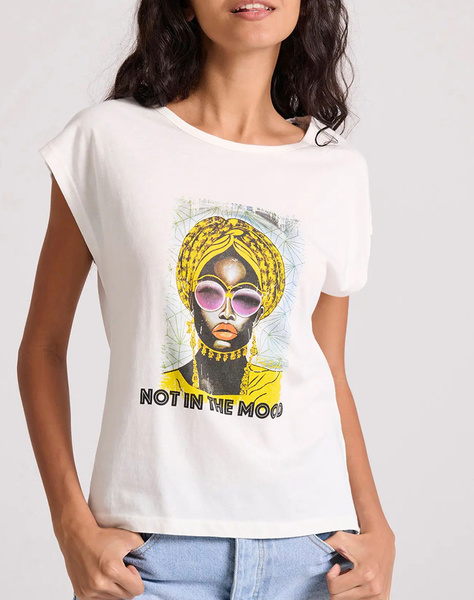 FUNKY BUDDHA T-shirt with boho print and open back