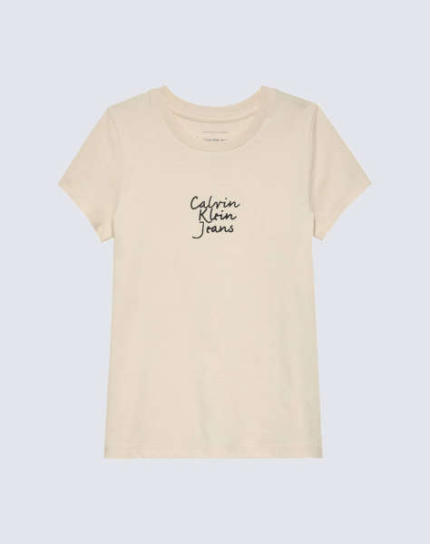 CALVIN KLEIN JEANS HANDWRITING LOGO SS SLIM T-SHIRT