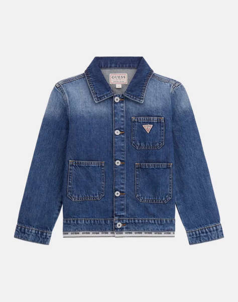 GUESS RIGID DENIM OVERSIZE JACKET ΜΠΟΥΦΑΝ ΠΑΙΔΙΚΟ GIRL