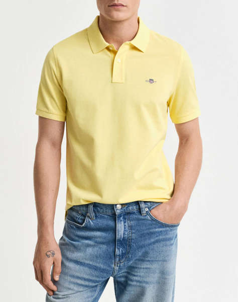 GANT ΜΠΛΟΥΖΑ ΚΜ REG SHIELD SS PIQUE POLO