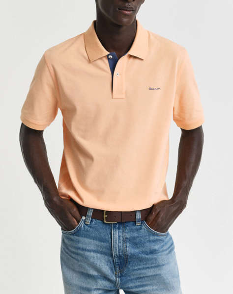 GANT ΜΠΛΟΥΖΑ ΚΜ REG CONTRAST PIQUE SS POLO