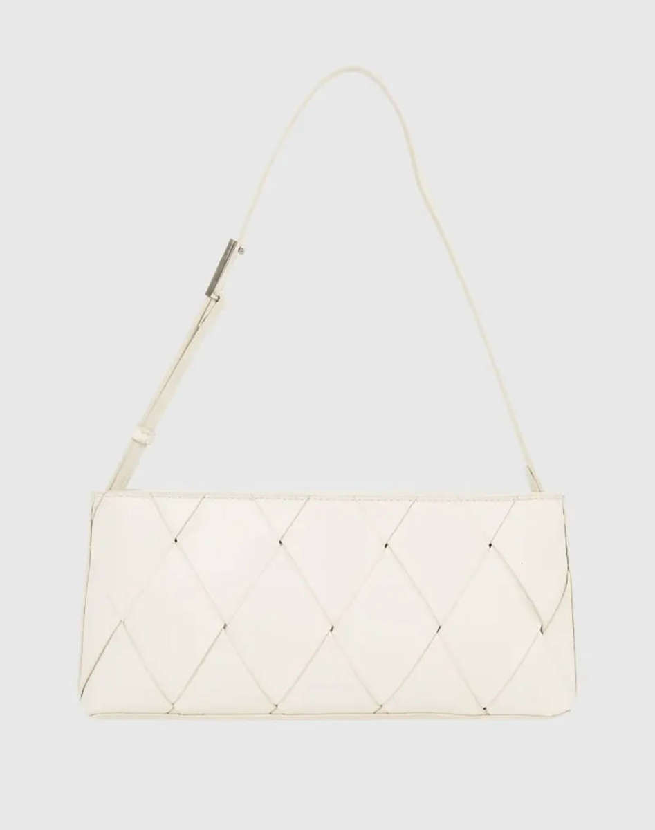 CALVIN KLEIN JEANS CK WOVEN ELONGATED SHOULDER BAG (Διαστάσεις: 31 x 5 x 14,5εκ)