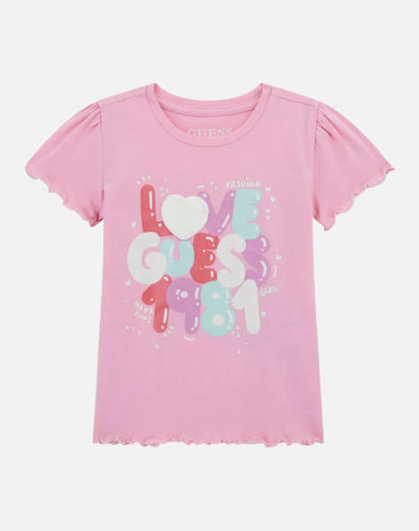 GUESS SS T-SHIRT - MID ORGANIC CO STR JERSEY 160 ΜΠΛΟΥΖΑ ΠΑΙΔΙΚΟ GIRL