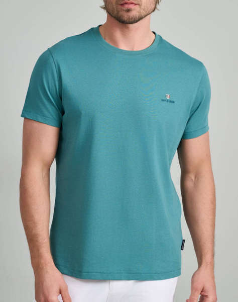 NAVY&GREEN ΜΠΛΟΥΖΑ ΛΑΙΜΟΚΟΨΗ